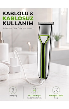 T Bıçaklı Saç Sakal Kesme Makinesi Şarjlı Kablosuz Ense Favori Şekillendirme Tıraş Makinesi 1.5 Saat T Bıçaklı Saç Sakal Kesme Makinesi Şarjlı Kablosuz Ense Favori Şekillendirme Tıraş Makinesi 1.5 Saat