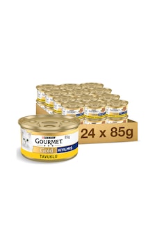 Purina Gourmet Gold Kıyılmış Tavuklu Yetişkin Kedi Konserve Maması 24 x 85 G Purina Gourmet Gold Kıyılmış Tavuklu Yetişkin Kedi Konserve Maması 24 x 85 G
