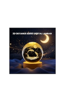 Yunus Figürlü Led Kristal Küre Ahşap Standlı Dekoratif Gece Lambası Belirtilmemiş Yunus Figürlü Led Kristal Küre Ahşap Standlı Dekoratif Gece Lambası Belirtilmemiş