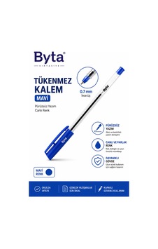 Mavi Tükenmez Kalem 0.7 Mm İnce Uç Pürüzsüz Ve Akıcı Yazım Mavi Mavi Tükenmez Kalem 0.7 Mm İnce Uç Pürüzsüz Ve Akıcı Yazım Mavi