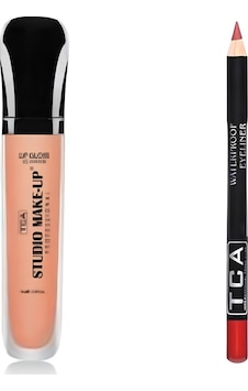 Tca Studio Make Up Fırçalı Ruj ve Dudak Kalemi Seti Lip Liner - Lip Gloss Tca Studio Make Up Fırçalı Ruj ve Dudak Kalemi Seti Lip Liner - Lip Gloss