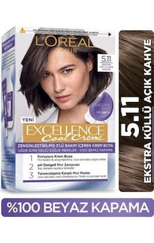 Loreal Excellence Cool Creme 5.11 Ekstra Küllü Açık Kahve Loreal Excellence Cool Creme 5.11 Ekstra Küllü Açık Kahve
