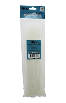 100pcs Beyaz 3.6x300mm Plastik Cırt Kelepçe Go53/1395 100pcs Beyaz 3.6x300mm Plastik Cırt Kelepçe Go53/1395