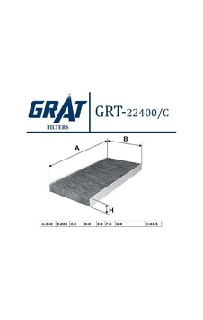 Grat 22400c Polen Filtresi Karbonlu 6398350347 Grat 22400c Polen Filtresi Karbonlu 6398350347