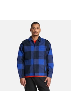Timberland Fleece Lined Check Overshirt Erkek Gömlek-34631 Mavi Timberland Fleece Lined Check Overshirt Erkek Gömlek-34631 Mavi