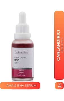 The Pure Shine Aha-Bha Canlandırıcı ve Eşitleyici Kırmızı Peeling Serum 30 ML The Pure Shine Aha-Bha Canlandırıcı ve Eşitleyici Kırmızı Peeling Serum 30 ML