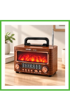 Vaveni Şömineli Retro Radyo Bluetooth Hoparlör - Am/fm/sw Usb/type-c Şarjlı Arz Vaveni Şömineli Retro Radyo Bluetooth Hoparlör - Am/fm/sw Usb/type-c Şarjlı Arz