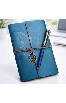Şık Yaprak Desenli Deri Defter Ve Metal Kalem Seti A5 Boyut Çok Renkli Şık Yaprak Desenli Deri Defter Ve Metal Kalem Seti A5 Boyut Çok Renkli