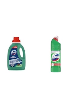 Domestos Yüzey Temizleyici Yoğun Kıvam Çam 1500 Ml 1 Domestos Yoğun Kıvamlı Çamaşır Suyu Maksimum Hijyen Dağ Esintisi, 750 Ml 5 1000'li Set Domestos Yüzey Temizleyici Yoğun Kıvam Çam 1500 Ml 1 Domestos Yoğun Kıvamlı Çamaşır Suyu Maksimum Hijyen Dağ Esintisi, 750 Ml 5 1000'li Set