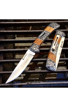 Knivox Columbia Company İşlemeli A3159d Kamp Çaksı Kahverengi Knivox Columbia Company İşlemeli A3159d Kamp Çaksı Kahverengi