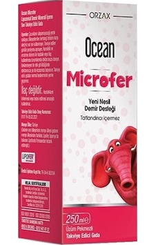 Orzax Ocean Microfer Lipozomal Demir Sıvı Takviye Edici Gıda 250 Ml Orzax Ocean Microfer Lipozomal Demir Sıvı Takviye Edici Gıda 250 Ml