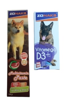 Zonaks Köpek Multivitamin Pasta Extra Taurin & Malt + Köpek D3 Vitamin