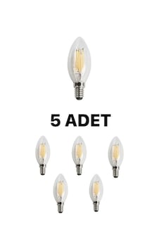 Cata Ct-4063 Edison Led Buji Ampul 7w Günışığı Sarı - 5 Li Paket Cata Ct-4063 Edison Led Buji Ampul 7w Günışığı Sarı - 5 Li Paket