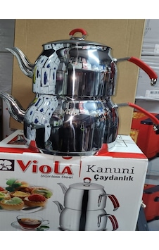 Kanuni Viole Jumbo Boy Çaydanlık Tk Krom