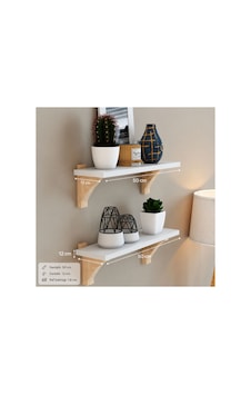 Fida 2 Li Beyaz Dekoratif Duvar Rafı Seti Modern Duvar Organizer Ve Sergileme Rafı Fida 2 Li Beyaz Dekoratif Duvar Rafı Seti Modern Duvar Organizer Ve Sergileme Rafı