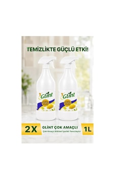 Glint Bitkisel İçerikli Çok Amaçlı Yüzey Temizleyici 2x1 Litre Setli Ürün Çok Kullanışlı 2'li Set Glint Bitkisel İçerikli Çok Amaçlı Yüzey Temizleyici 2x1 Litre Setli Ürün Çok Kullanışlı 2'li Set