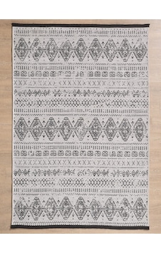 Bohem Tarz Dekoratif Pamuk Taban Şönil Kilim Gri Renk Halı Bohem Tarz Dekoratif Pamuk Taban Şönil Kilim Gri Renk Halı