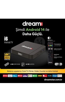 Dreamstar İ6 Plus Androidbox 4 Gb Ddr 64 Gb Tv Box Dreamstar İ6 Plus Androidbox 4 Gb Ddr 64 Gb Tv Box