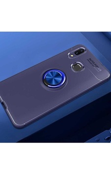 Huawei Y7 Prime 2019 Kılıf Zore Ravel Silikon Kapak Mavi Huawei Y7 Prime 2019 Kılıf Zore Ravel Silikon Kapak Mavi