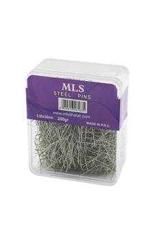 Mls Steel Pins Toplu İğne 0.60x34mm 250gr Şeffaf Mika Kutulu Mls Steel Pins Toplu İğne 0.60x34mm 250gr Şeffaf Mika Kutulu
