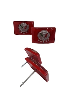 Araç Ön Panjur Arması Osmanlı Tuğralı - Kırmızı 3D Vidalı Oto Aksesuar 2’li Set Araç Ön Panjur Arması Osmanlı Tuğralı - Kırmızı 3D Vidalı Oto Aksesuar 2’li Set