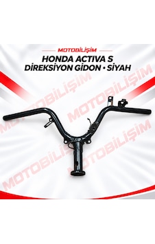 Honda Activa S Uyumlu Direksiyon Gidon Siyah Siyah-Gri