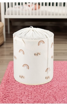Minik Baby Tasarımlı Fileli Çocuk Odası Saklama Kutusu Düzenleyici Oyuncak Kirli Sepeti 37x40 Bej Minik Baby Tasarımlı Fileli Çocuk Odası Saklama Kutusu Düzenleyici Oyuncak Kirli Sepeti 37x40 Bej