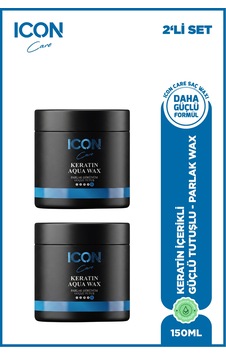 Iconcare Keratin Aqua Wax Güçlü Tutuş Parlak Görünüm Saç Waxı 2'li Set 150 Ml Iconcare Keratin Aqua Wax Güçlü Tutuş Parlak Görünüm Saç Waxı 2'li Set 150 Ml