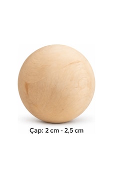 Ahşap Top - Küre 2 Cm - 2,5 Cm Çap Belirtilmemiş Ahşap Top - Küre 2 Cm - 2,5 Cm Çap Belirtilmemiş