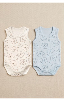 Minory Baby - %100 Pamuk Askılı Ayıcık Motifli Body Set Çok Renkli Çok Renkli Minory Baby - %100 Pamuk Askılı Ayıcık Motifli Body Set Çok Renkli Çok Renkli