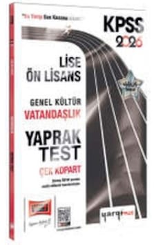 Yargı Yayınları 2026 Kpss Lise-ön Lisans Genel Kültür Vatandaşlık Çek Kopart Yaprak Test Yargı Yayınları 2026 Kpss Lise-ön Lisans Genel Kültür Vatandaşlık Çek Kopart Yaprak Test