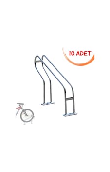 Bisiklet Park Alanı Bisiklet Park Standı Tekli 10 Adet Gri Bisiklet Park Alanı Bisiklet Park Standı Tekli 10 Adet Gri