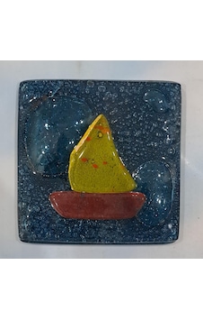 Leva Dekoratif Cam Banyo Gider Süsü 10 X 10 Cm - Gemi Leva Dekoratif Cam Banyo Gider Süsü 10 X 10 Cm - Gemi