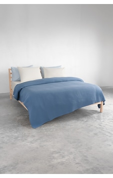 Brine Tek Kişilik %100 Pamuk Pike - Indigo