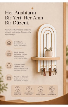 Lunara - Dekoratif Raflı Anahtarlık Askılığı - 6 Askılı Safir Meşe Mdf Lam Duvar Anahtarlığı - Antre Ev Giriş Düzenleyici Beyaz - 891845490 Lunara - Dekoratif Raflı Anahtarlık Askılığı - 6 Askılı Safir Meşe Mdf Lam Duvar Anahtarlığı - Antre Ev Giriş Düzenleyici Beyaz - 891845490