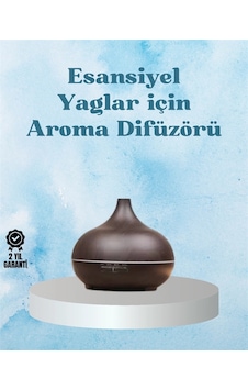 Mey İthalat Sessiz Çalışan Aromaterapi Difüzörü 4 Zaman Ayarlı, 7 Renkli Işık Seçeneği