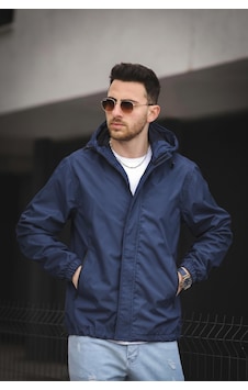 Oksit Hilti Ken Slim Fit Kapüşonlu Su İtici Mevsimlik Mont Lacivert Oksit Hilti Ken Slim Fit Kapüşonlu Su İtici Mevsimlik Mont Lacivert