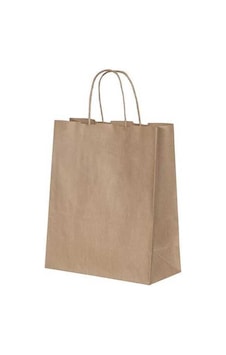 Burgu Saplı Kraft Kağıt Çanta 25X12X31 Cm - 25 Adet N11.712