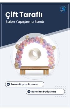 Çift Taraflı Silikon Balon Yapıştırma Bandı Damla Model Tavan Apa Çift Taraflı Silikon Balon Yapıştırma Bandı Damla Model Tavan Apa