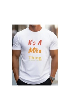 Butik İstanbul Erkek It Is A Mike Thing Baskılı Erkek T-shirt Beyaz Butik İstanbul Erkek It Is A Mike Thing Baskılı Erkek T-shirt Beyaz