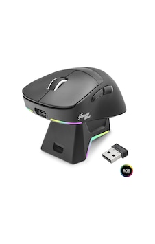 Kablosuz Gaming Rgb Mouse Şarj Standlı - Siyah Mf1216b Diğer