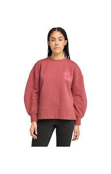 Timberland Brushed Chest Graphıc Crew Sweatshırt Kadın Sweatshırt Tb0a5zx7efu1 Pembe