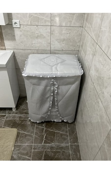 Çamaşır Makinesi Örtüsü - Gri Çok Renkli Çamaşır Makinesi Örtüsü - Gri Çok Renkli