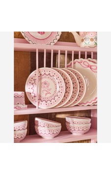 Pembe Stoneware Kahvaltı Tabağı 20 Cm