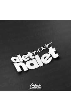 Stikartz Alet Nalet Sticker Mat Siyah - 20 Cm