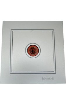 Makel Karea Gümüş Tv Prizi Geçişli Makel Karea Gümüş Tv Prizi Geçişli