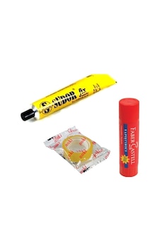 Faber Stick Yapıştırıcı 10gr , Noki Bant 12x10, Sıvı Yapıştırıcı 19gr - 3 Parça Faber Stick Yapıştırıcı 10gr , Noki Bant 12x10, Sıvı Yapıştırıcı 19gr - 3 Parça