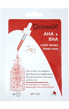 Derminix AHA + BHA Kağıt Maske Derminix AHA + BHA Kağıt Maske