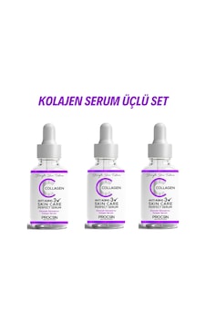 Yaşlanma Ve Kırışıklık Karşıtı Kolajen Serum 20 Ml 3 Adet Yaşlanma Ve Kırışıklık Karşıtı Kolajen Serum 20 Ml 3 Adet