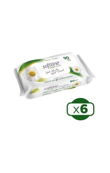 Softline Fresher Sensitive Papatya Özlü Islak Mendil 90'lı 6 Lı